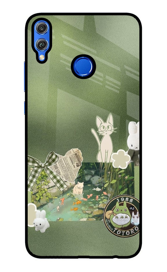 Aesthetic anime Honor 8X Glass Case