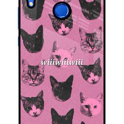 Pink Cats Honor 8X Glass Case