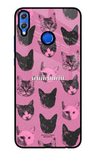 Pink Cats Honor 8X Glass Case