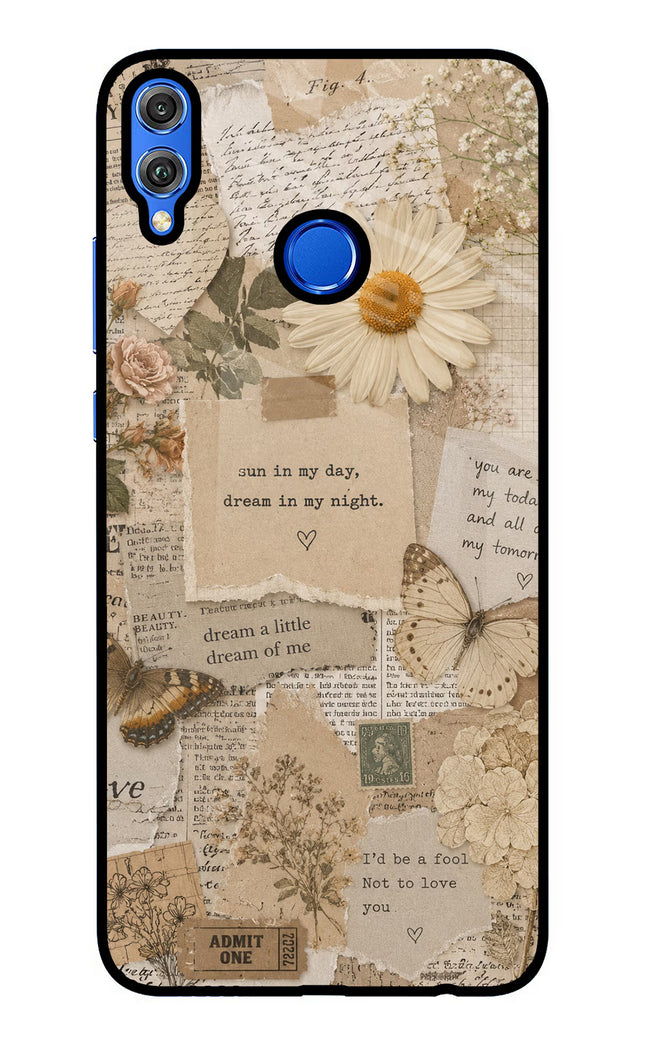 Vintage case Honor 8X Glass Case