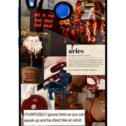 Zodiac Aries Honor 8X Glass Case