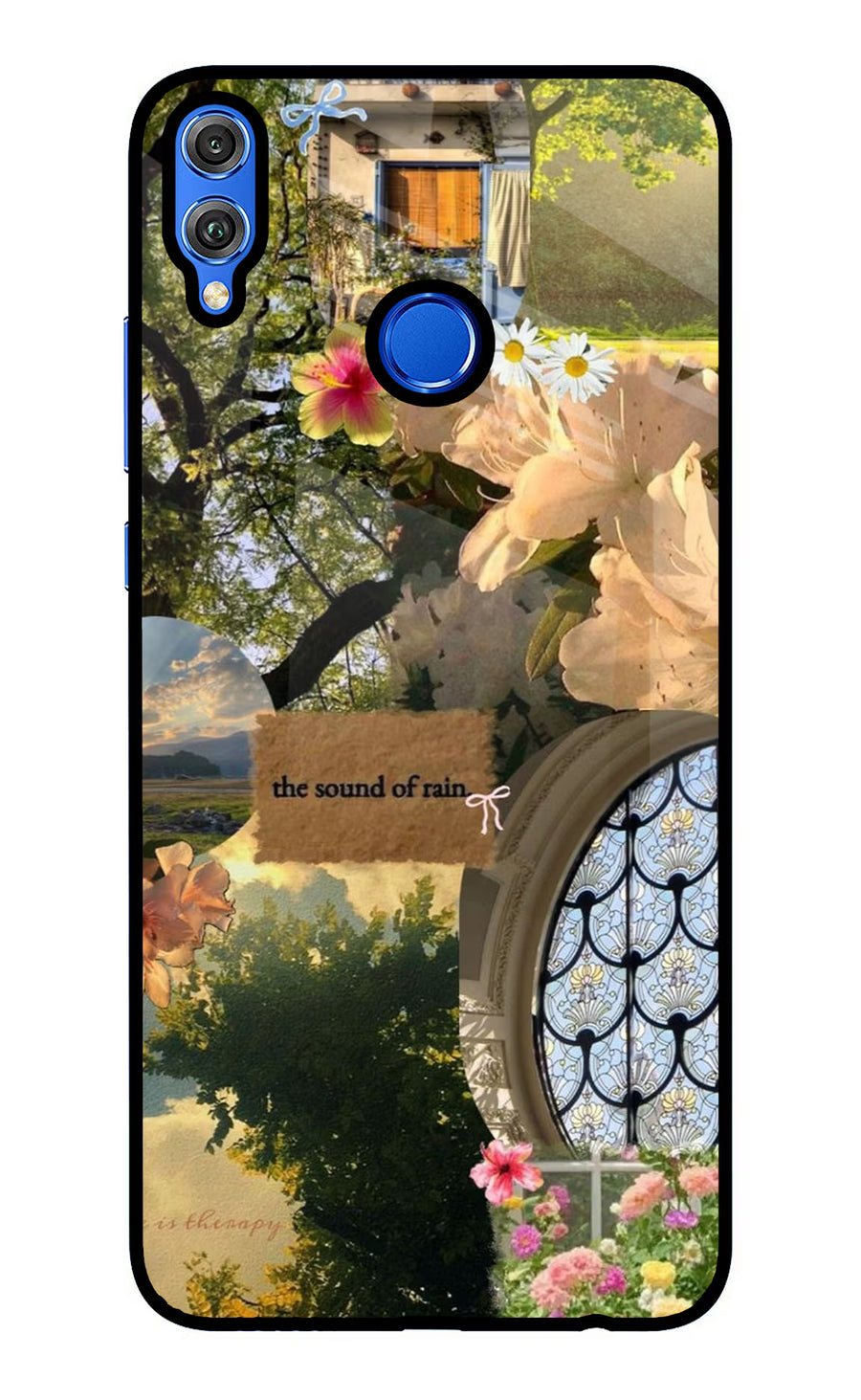 Rain Honor 8X Back Cover, Glass case