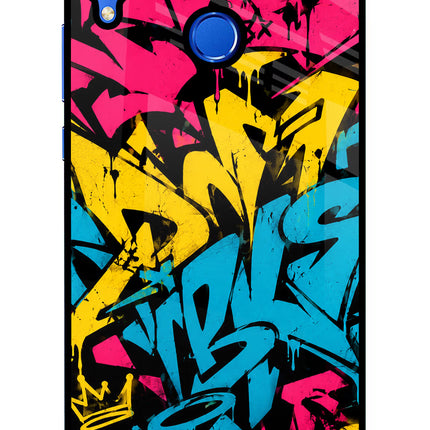 Graffiti Vibe Honor 8X Glass Case