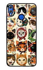 Cool Cat Honor 8X Glass Case Back Cover by Casekaro