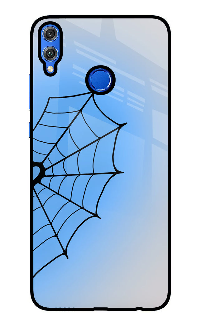 Blue Web Honor 8X Glass Case