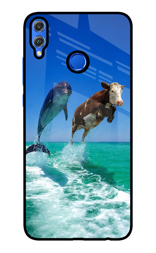 Dolphin vs Cow Honor 8X Glass Case