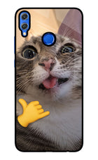 Silly Cat Call Honor 8X Glass Case