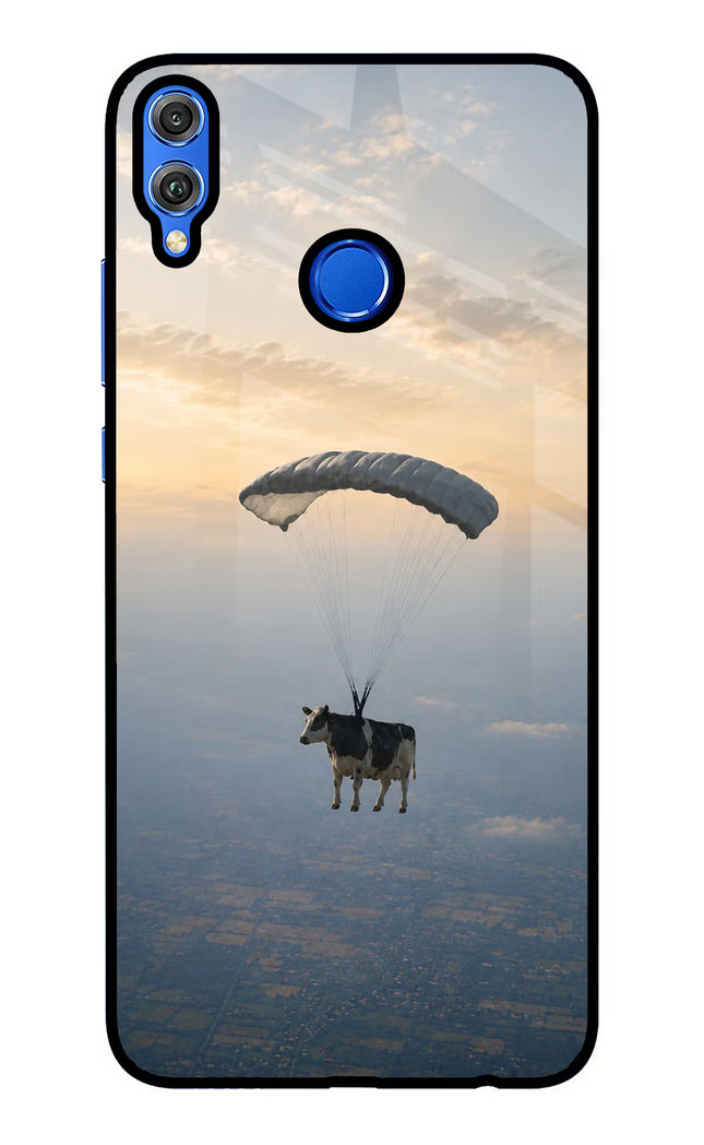 Skydiving Cow Honor 8X Glass Case