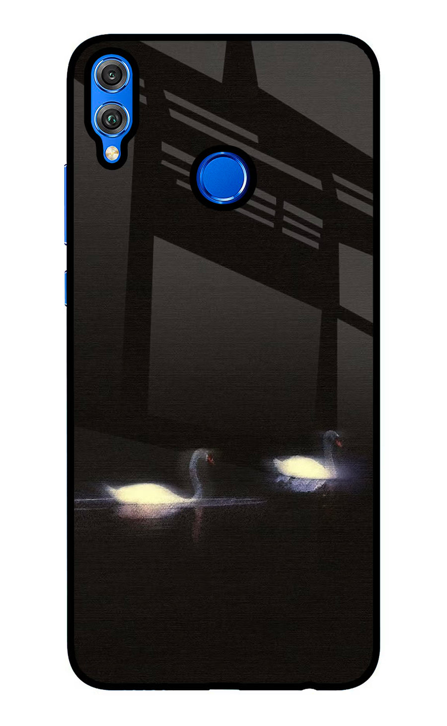 Silent Swans Honor 8X Back Cover, Glass case