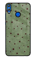 Green Stars Honor 8X Glass Case