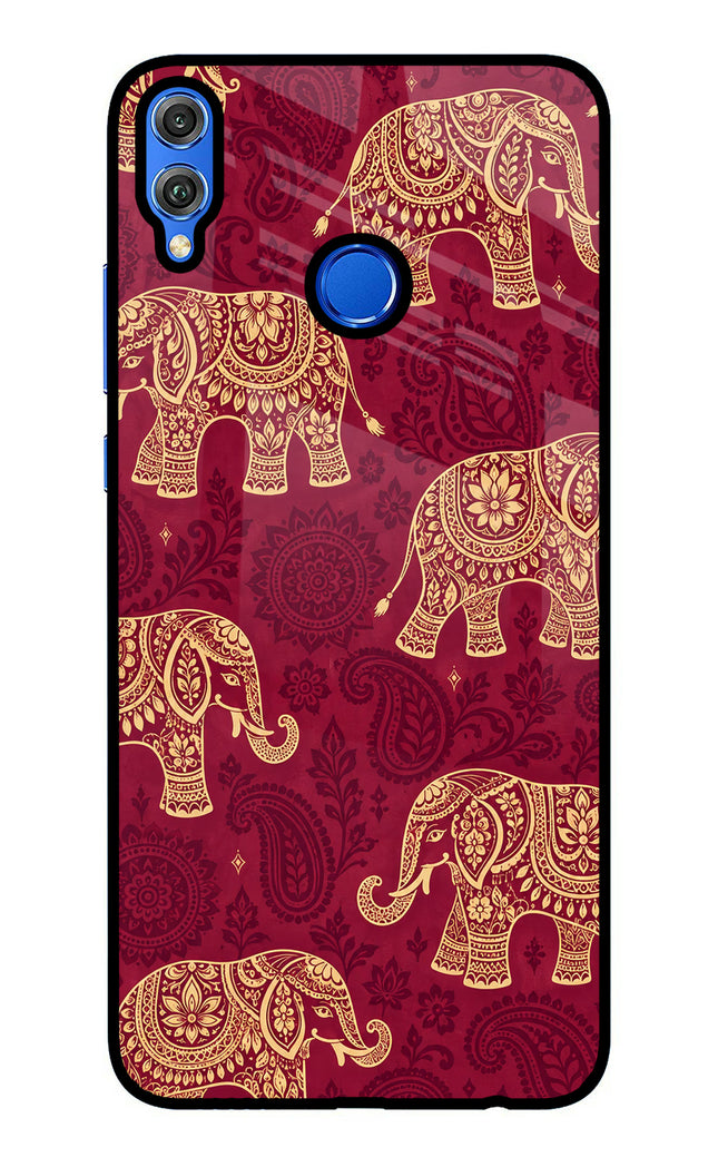 Maroon Elephant Honor 8X Glass Case