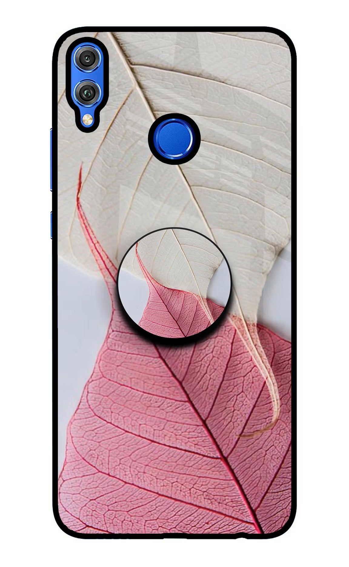 White Pink Leaf Honor 8X Pop Case by Casekaro