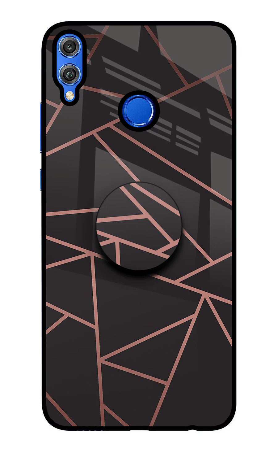 Geometric Pattern Honor 8X Pop Case, Glass case