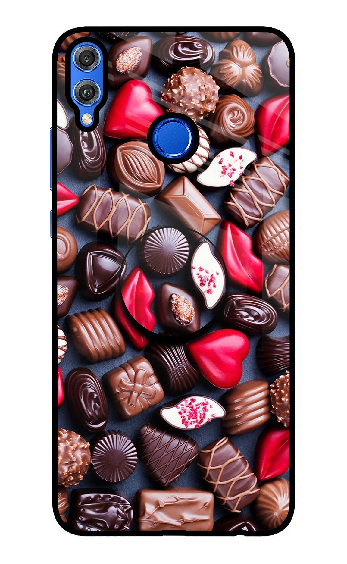 Chocolates Honor 8X Glass Case