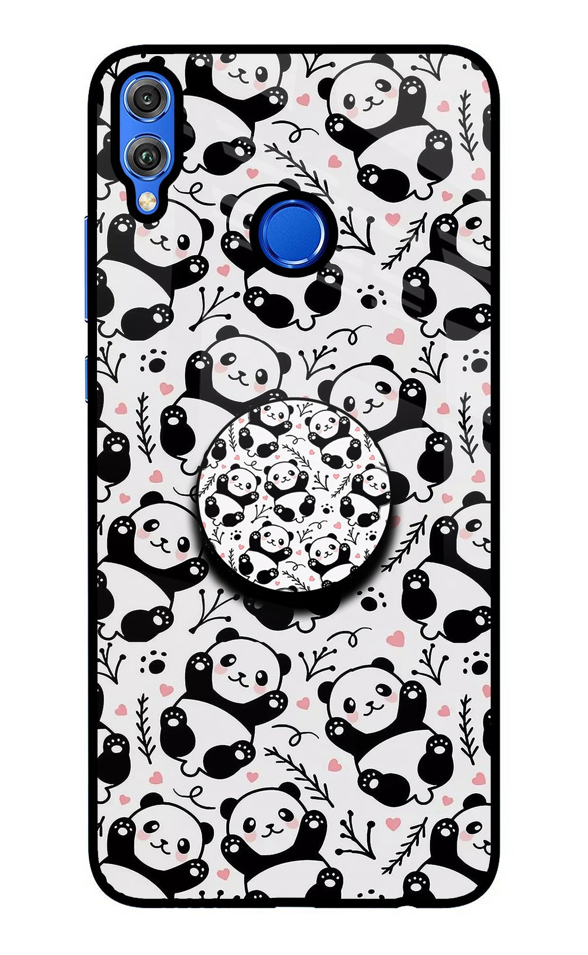 Cute Panda Honor 8X Pop Case