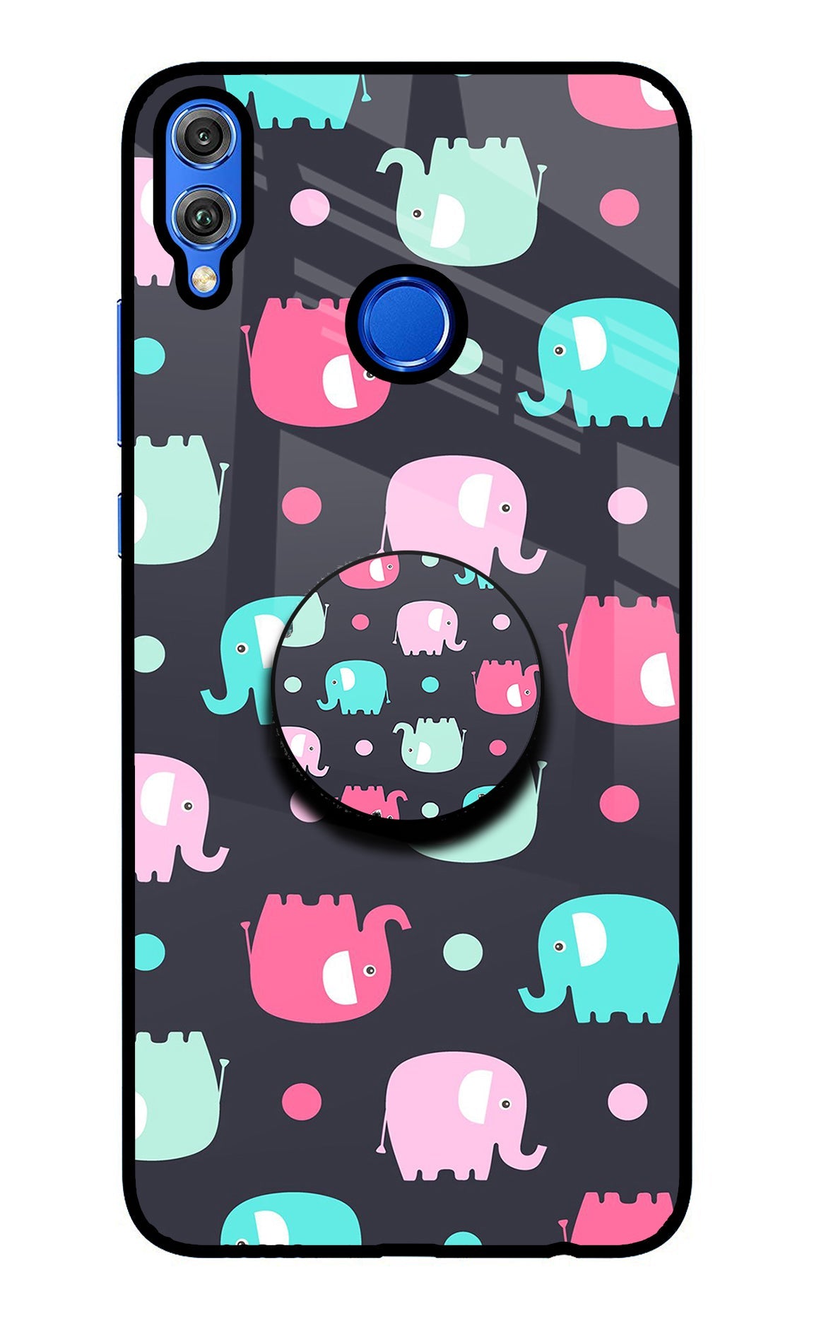 Baby Elephants Honor 8X Pop Case