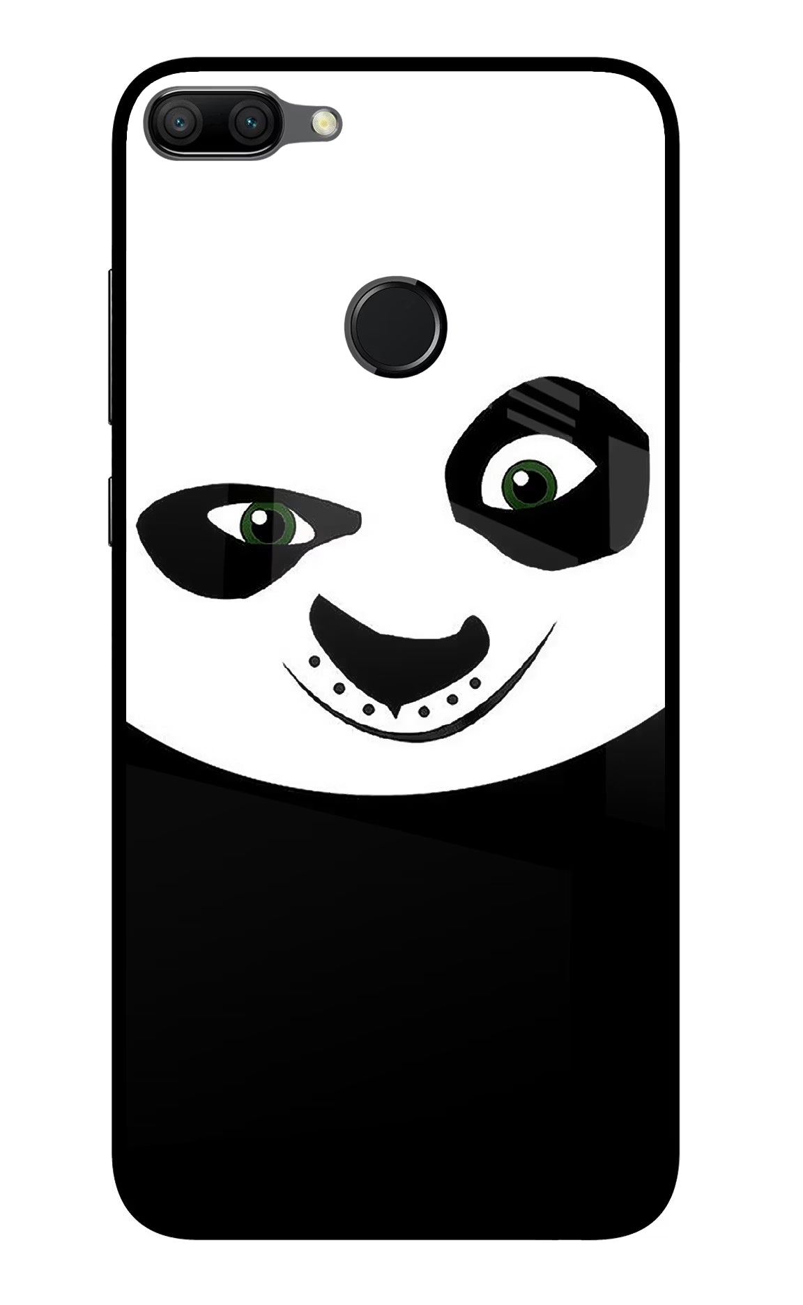 Panda Honor 9N Glass Case Back Cover by Casekaro