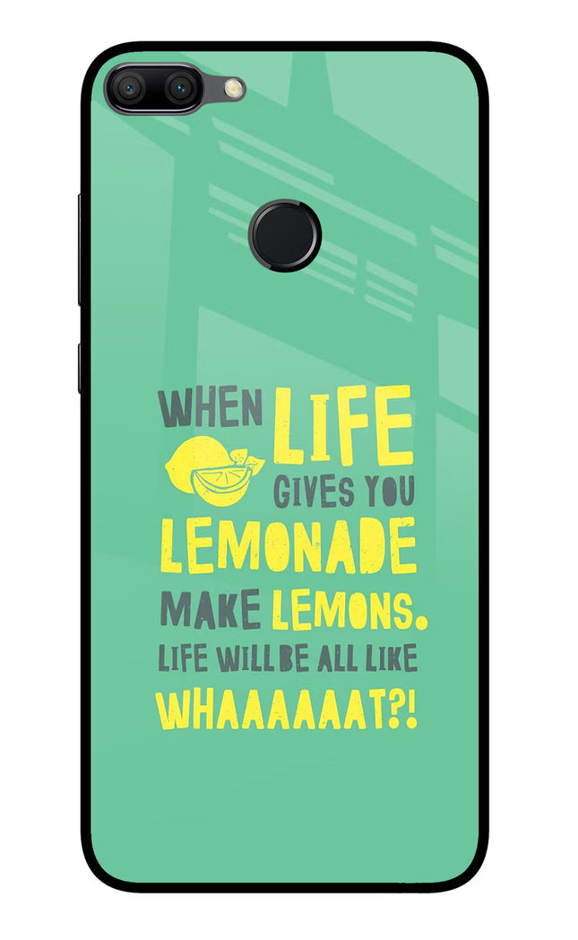 Quote Honor 9N Glass Case Back Cover by Casekaro