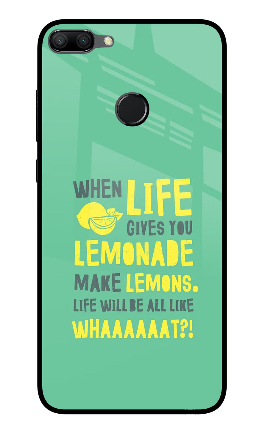 Quote Honor 9N Back Cover, Glass case