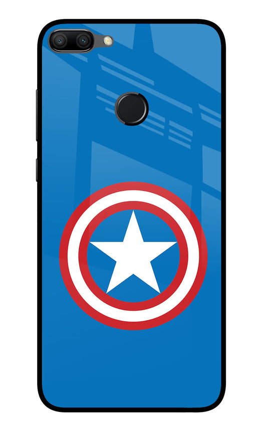 Captain America Logo Honor 9N Glass Case