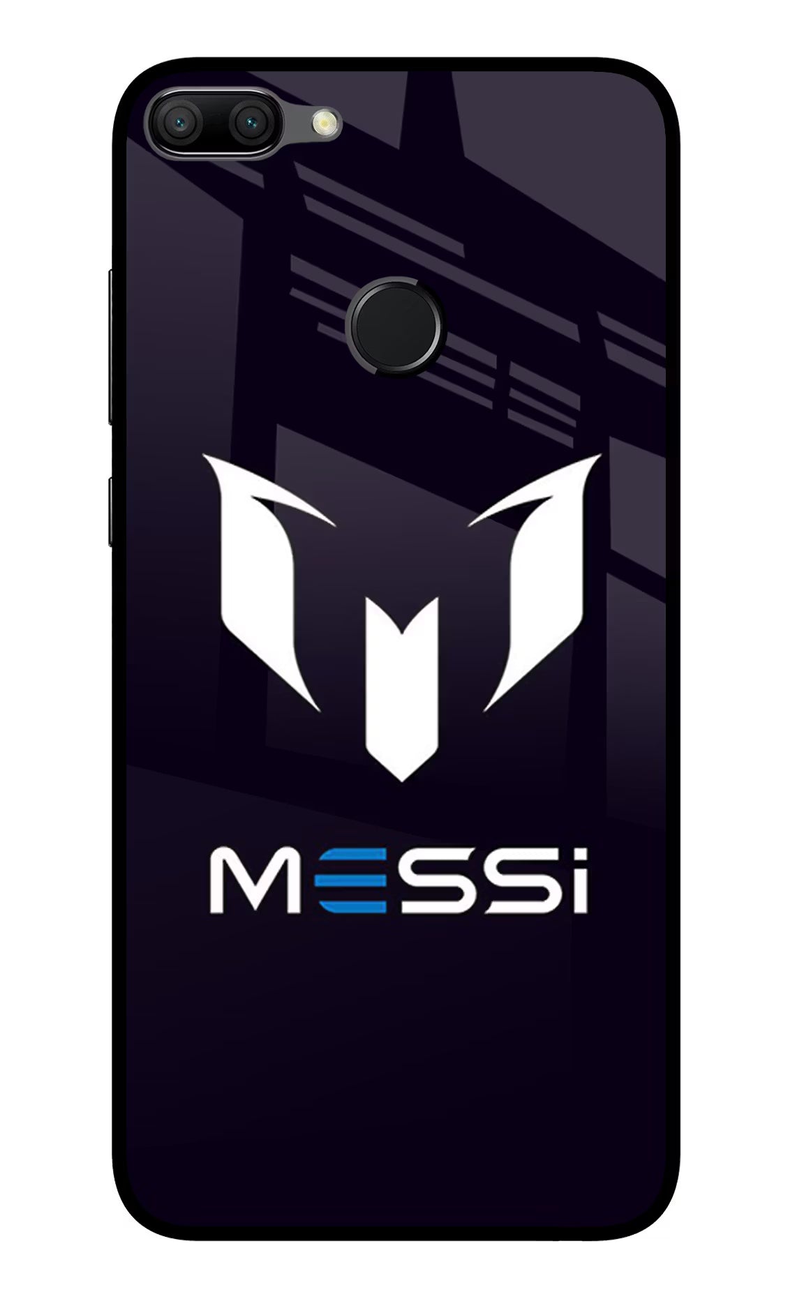 Messi Logo Honor 9N Glass Case Back Cover by Casekaro