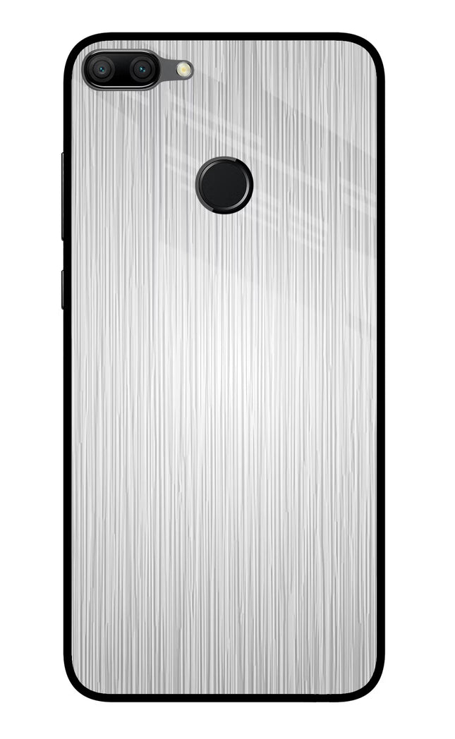 Wooden Grey Texture Honor 9N Glass Case Back Cover by Casekaro