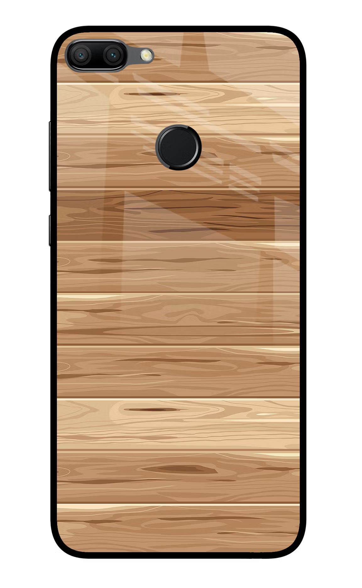 Wooden Vector Honor 9N Glass Case