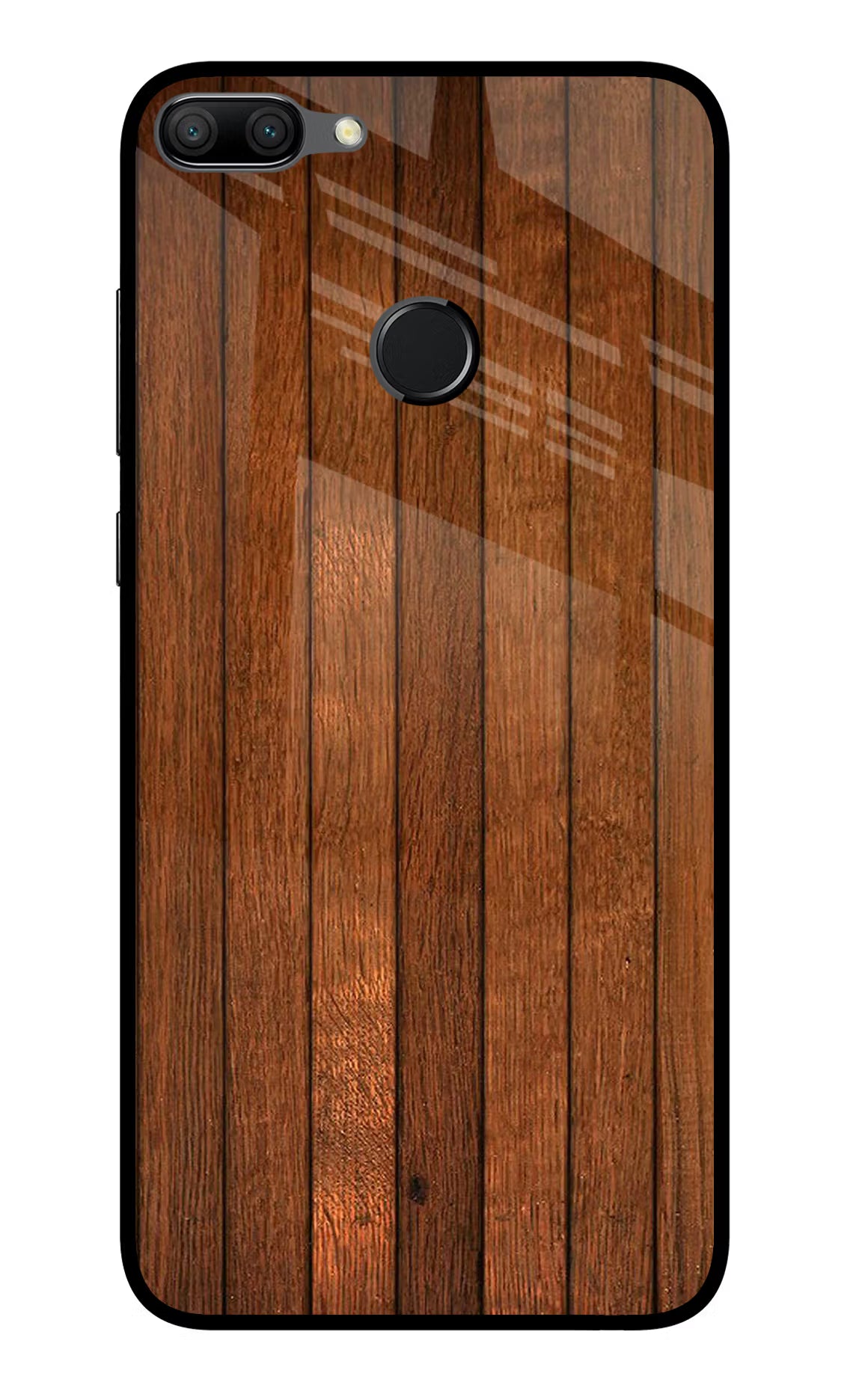 Wooden Artwork Bands Honor 9N Glass Case
