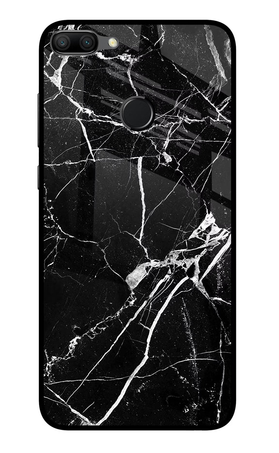 Black Marble Pattern Honor 9N Back Cover, Glass case