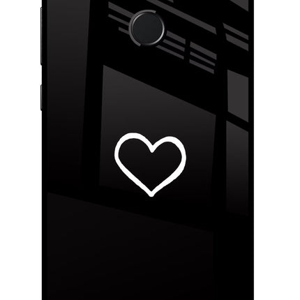 Heart Honor 9N Glass Case Back Cover by Casekaro