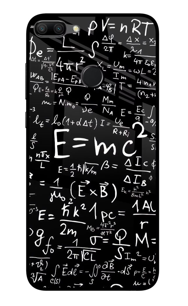 Physics Formula Honor 9N Glass Case Back Cover by Casekaro