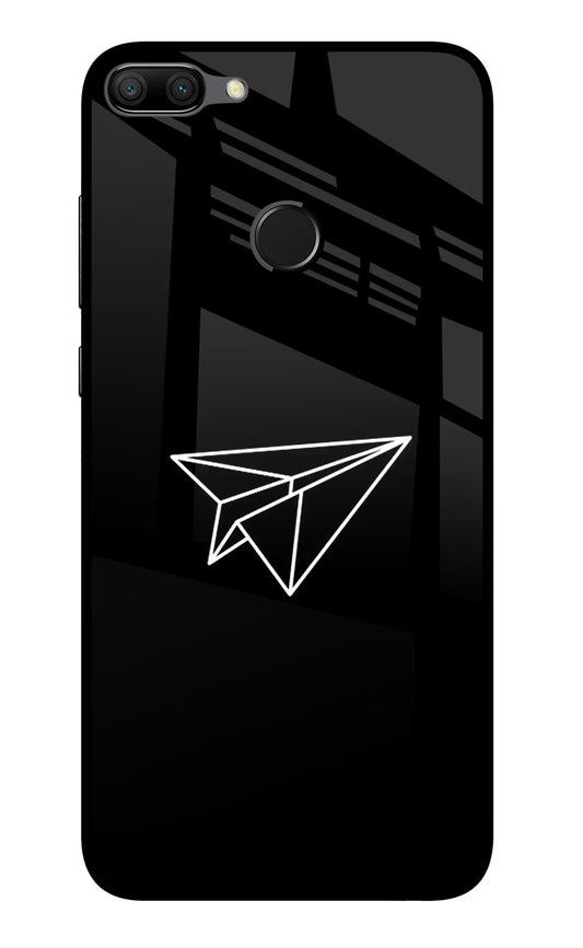 Paper Plane White Honor 9N Glass Case