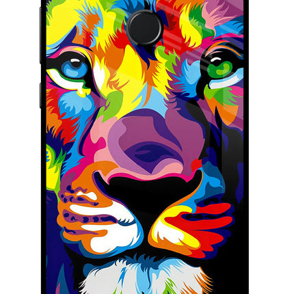 Lion Honor 9N Glass Case Back Cover by Casekaro