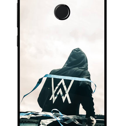 Alan Walker Honor 9N Glass Case Back Cover by Casekaro