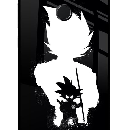 Goku Shadow Honor 9N Glass Case Back Cover by Casekaro
