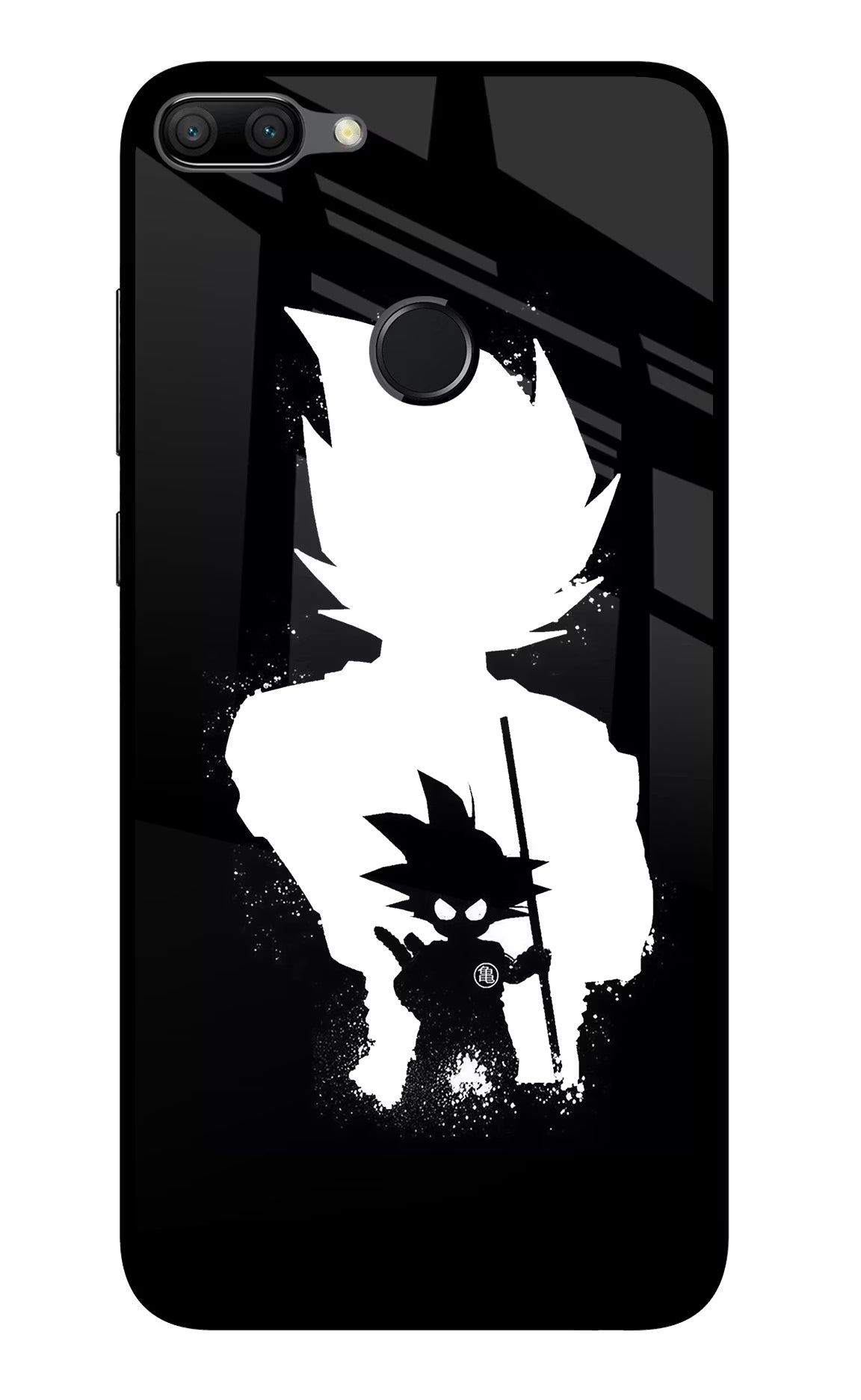Goku Shadow Honor 9N Glass Case Back Cover by Casekaro