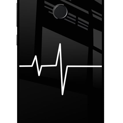 Heart Beats Honor 9N Glass Case Back Cover by Casekaro