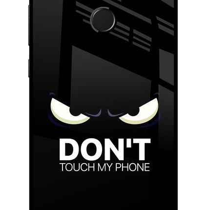 Don'T Touch My Phone Honor 9N Glass Case Back Cover by Casekaro
