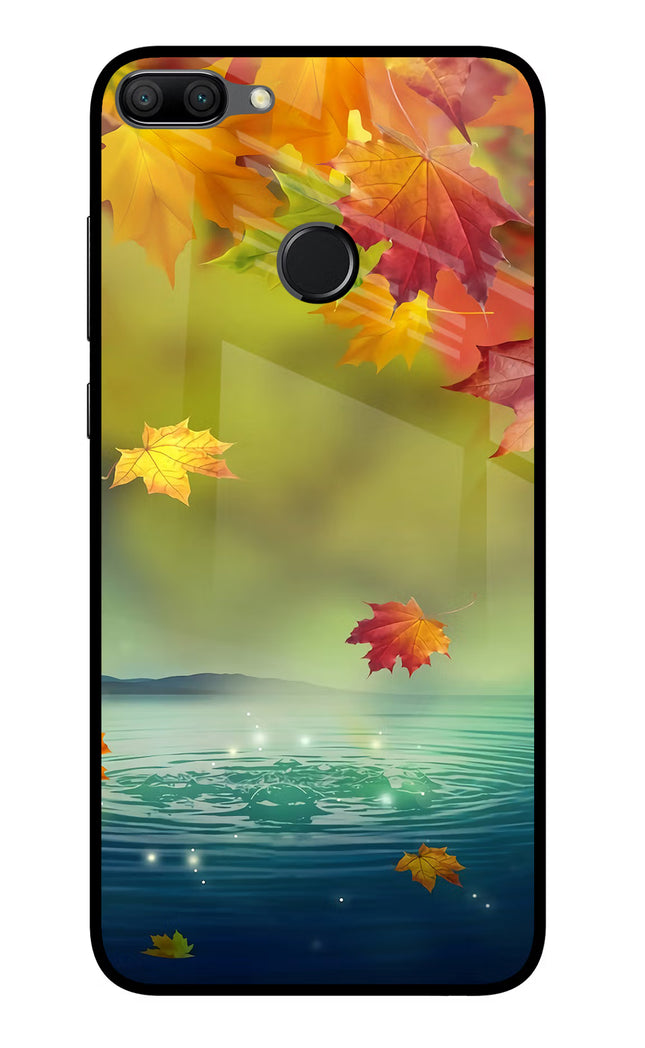 Flowers Honor 9N Glass Case Back Cover by Casekaro