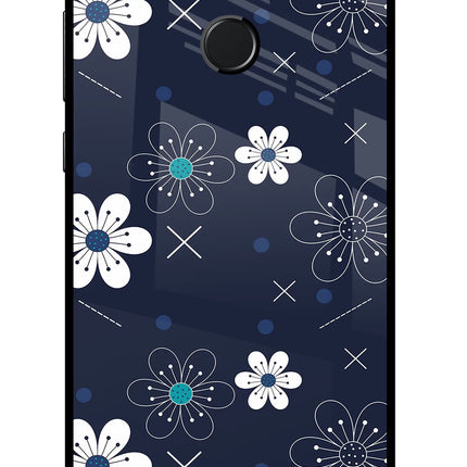 Flowers Honor 9N Glass Case Back Cover by Casekaro