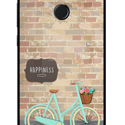 Happiness Artwork Honor 9N Glass Case Back Cover by Casekaro