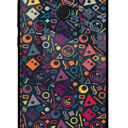 Geometric Abstract Honor 9N Glass Case Back Cover by Casekaro
