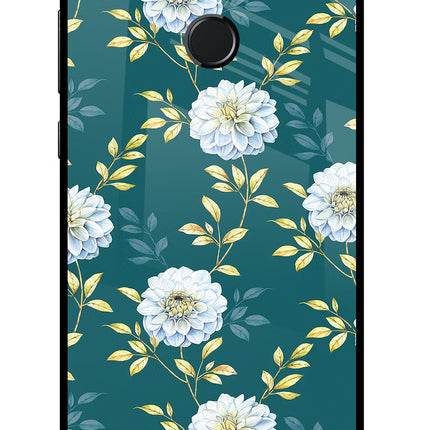 Flowers Honor 9N Glass Case Back Cover by Casekaro