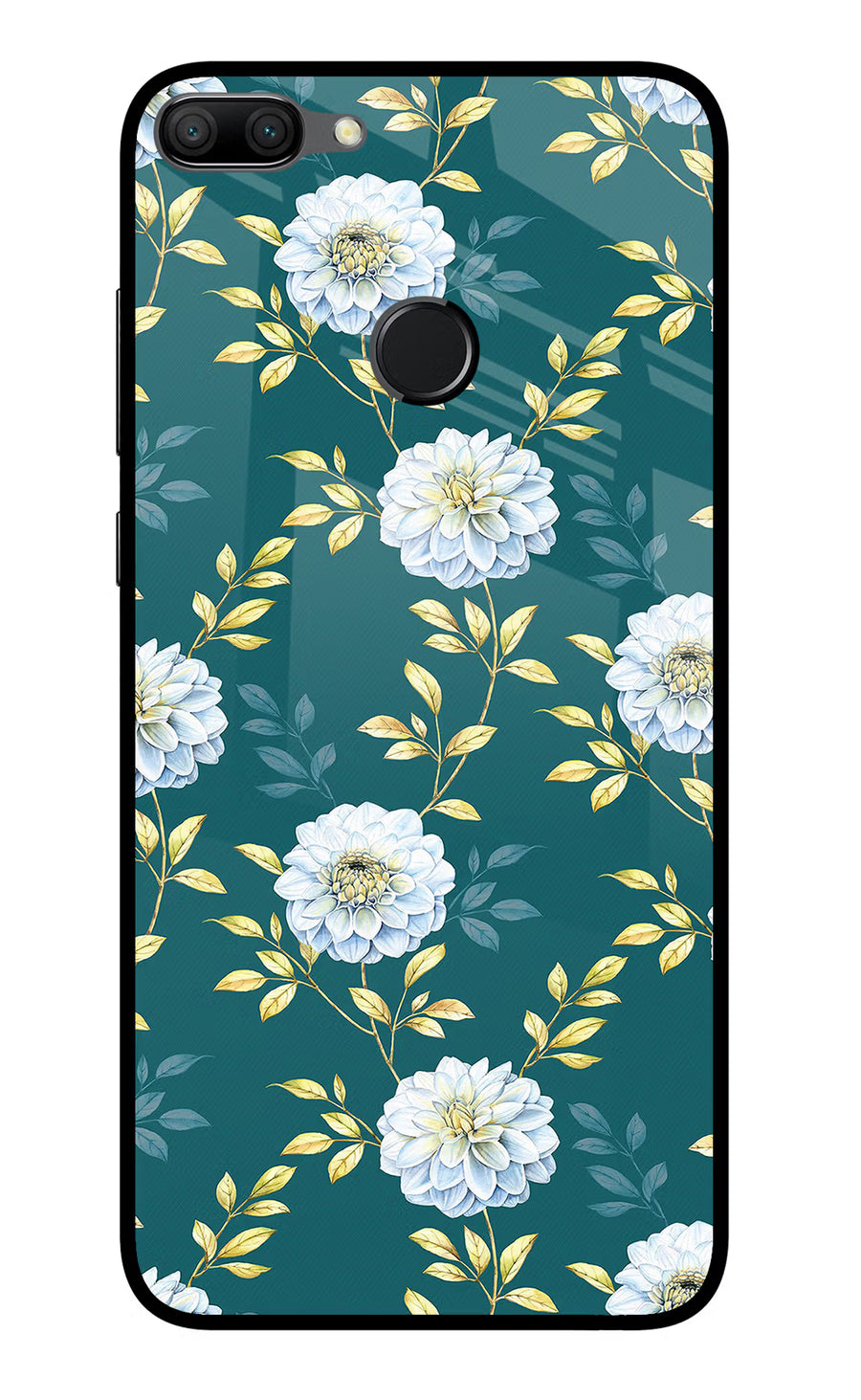 Flowers Honor 9N Back Cover, Glass case