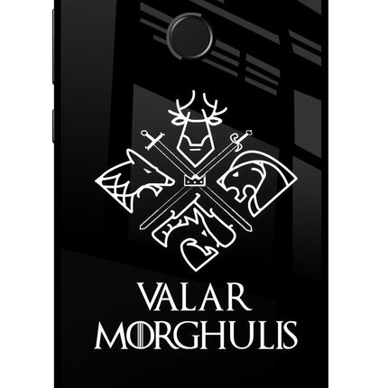 Valar Morghulis | Game Of Thrones Honor 9N Glass Case Back Cover by Casekaro