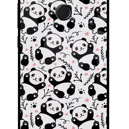 Cute Panda Honor 9N Glass Case Back Cover by Casekaro