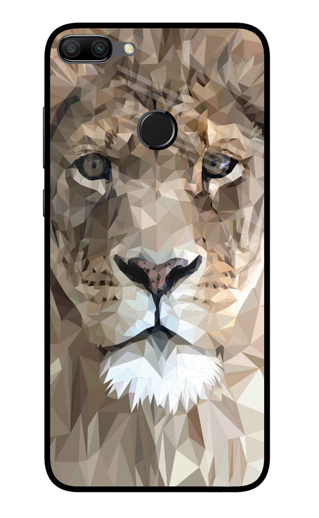 Lion Art Honor 9N Glass Case Back Cover by Casekaro