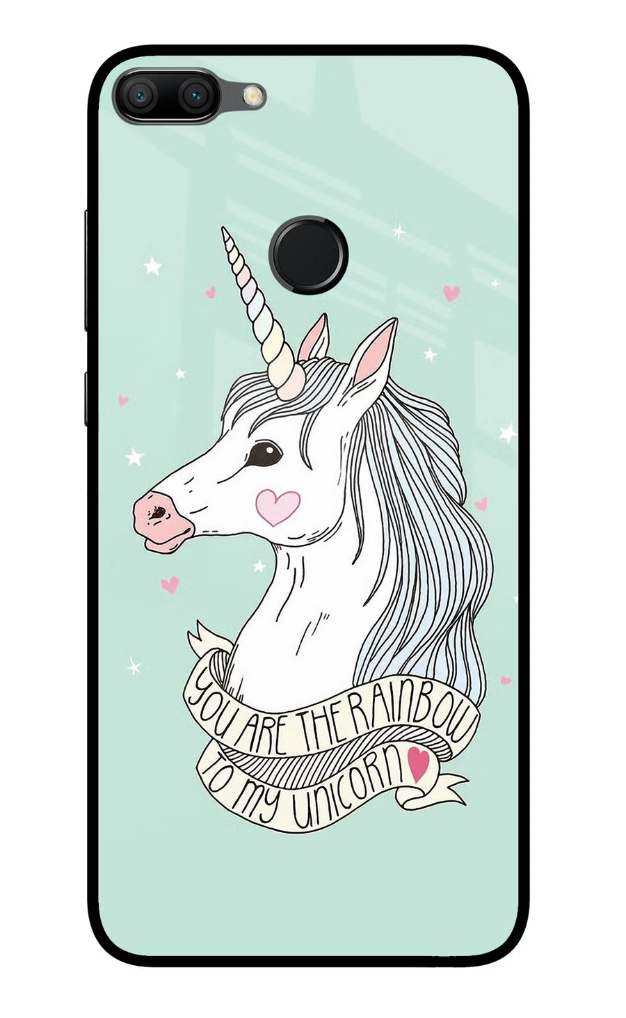 Unicorn Wallpaper Honor 9N Back Cover, Glass case