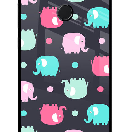 Elephants Honor 9N Glass Case Back Cover by Casekaro