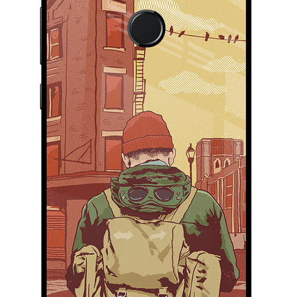 Adventurous Honor 9N Glass Case Back Cover by Casekaro